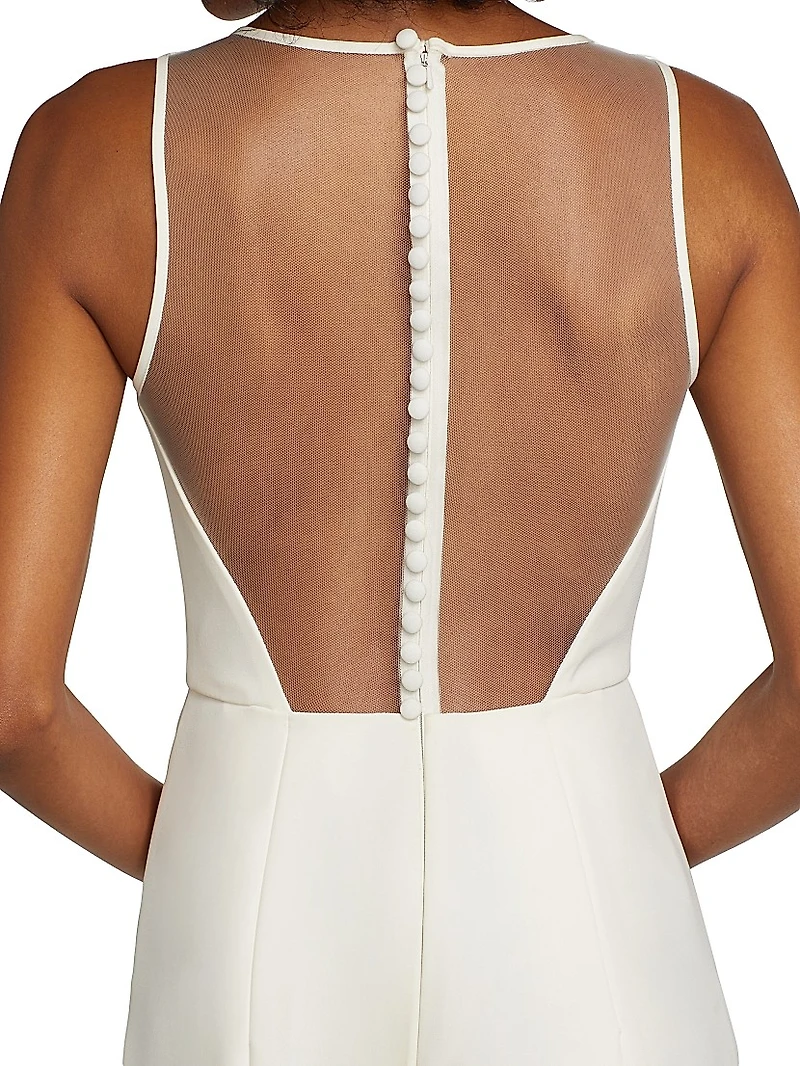 Crepe Wide-Leg Jumpsuit