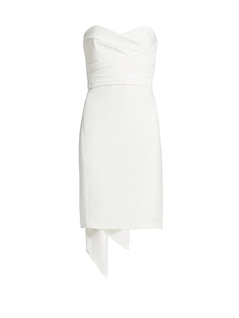 Strapless Silk Faille Bow Dress