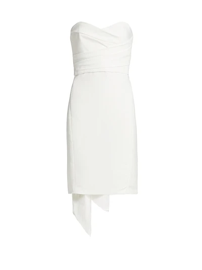 Strapless Silk Faille Bow Dress