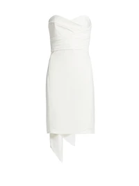 Strapless Silk Faille Bow Dress