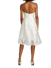 Rose Fil Coupe Fit-&-Flare Dress