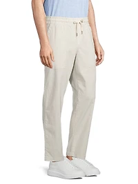Gobi Stretch Linen-Blend Pants