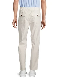 Gobi Stretch Linen-Blend Pants
