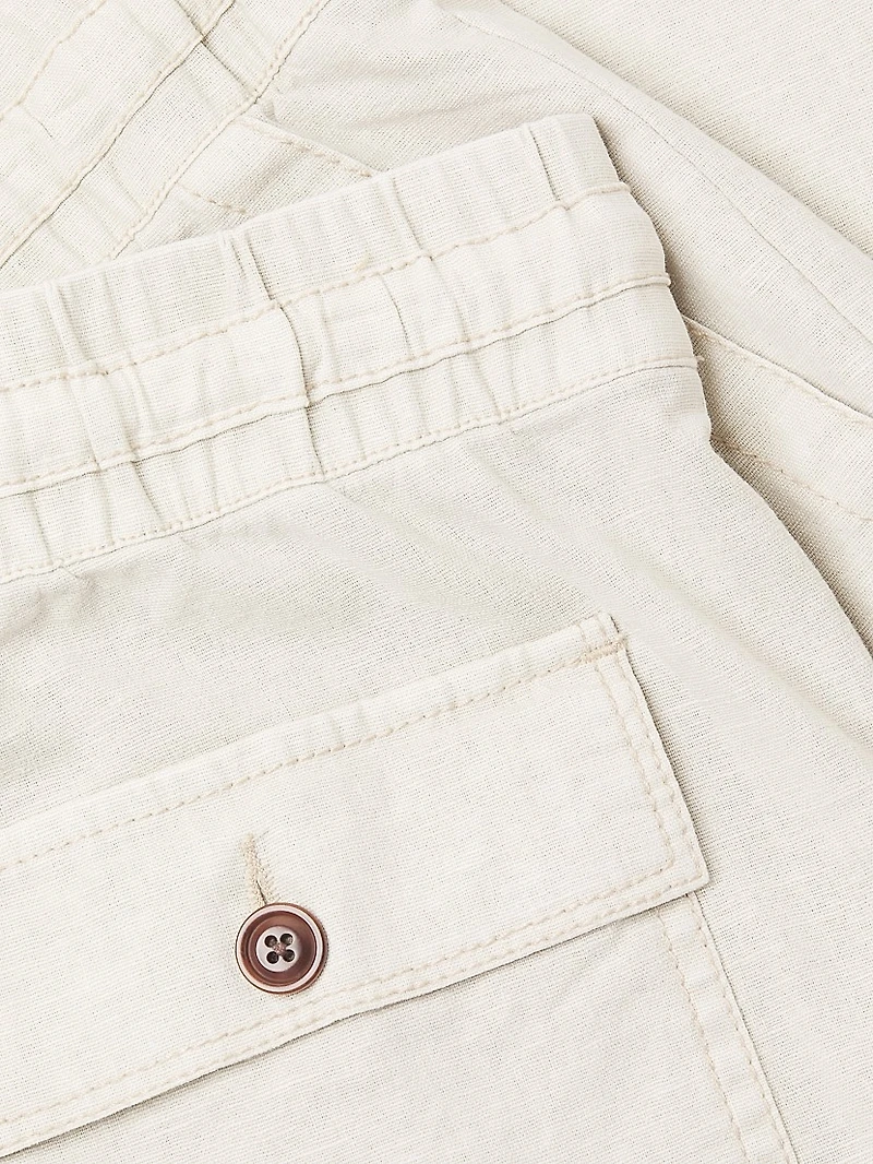 Gobi Stretch Linen-Blend Pants