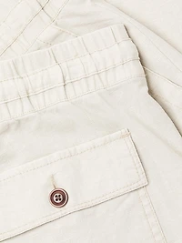 Gobi Stretch Linen-Blend Pants