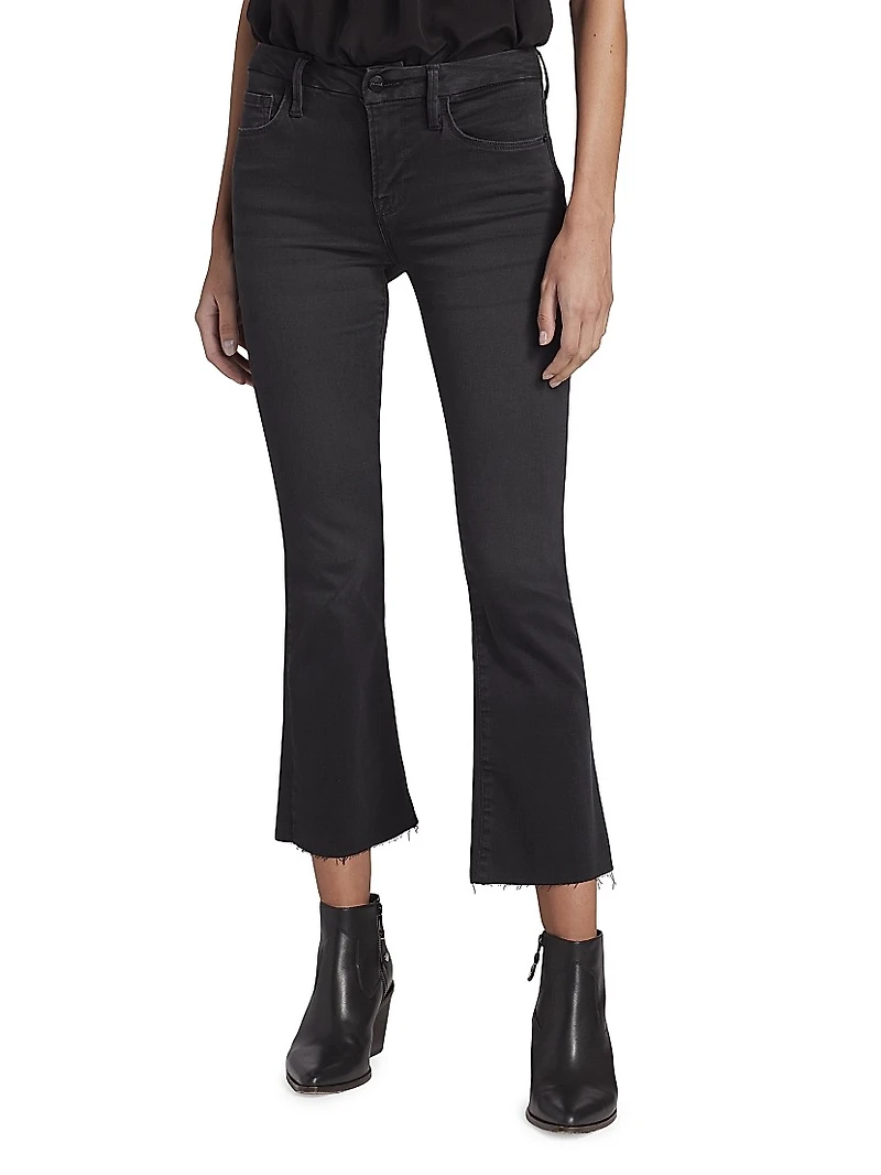 Le Cropped Mini Bootcut Jeans