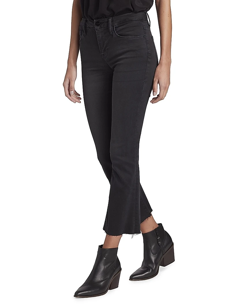 Le Cropped Mini Bootcut Jeans