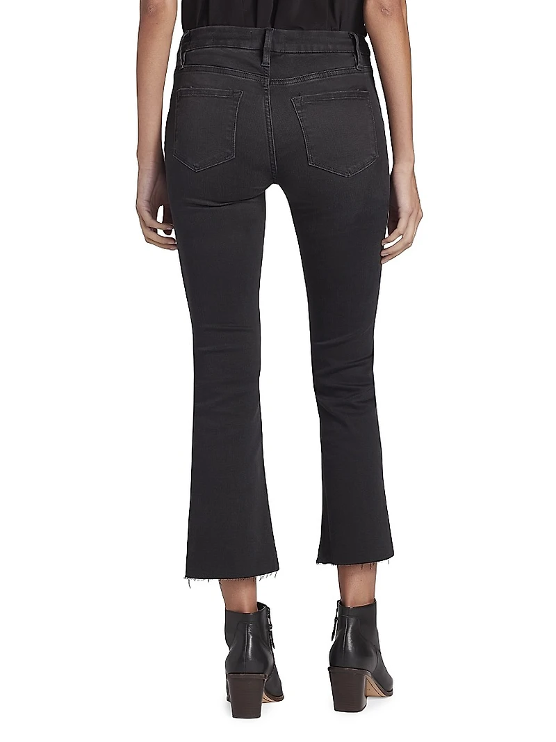 Le Cropped Mini Bootcut Jeans