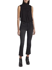 Le Cropped Mini Bootcut Jeans