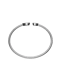 Happy Hearts 18K White Gold & Diamond Bangle