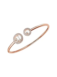 Happy Diamonds Icons 18K Rose Gold & Diamond Bangle