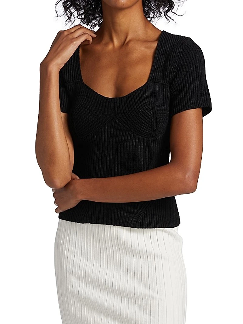 Buxton Rib-Knit T-Shirt