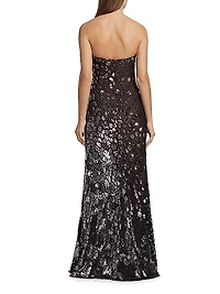 Sweetheart Strapless Sequin Gown