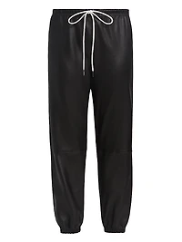 Leather Jogger Pants