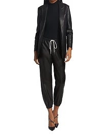 Leather Jogger Pants