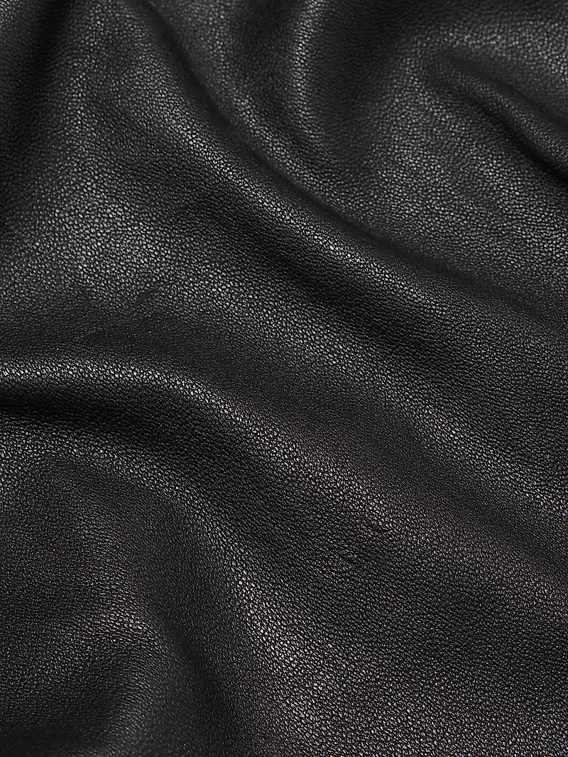 Leather Flare Ankle Leggings