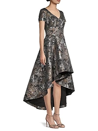 Jacquard High-Low Gown