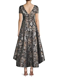 Jacquard High-Low Gown