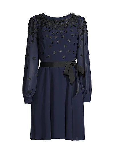Velvet Floral Dress