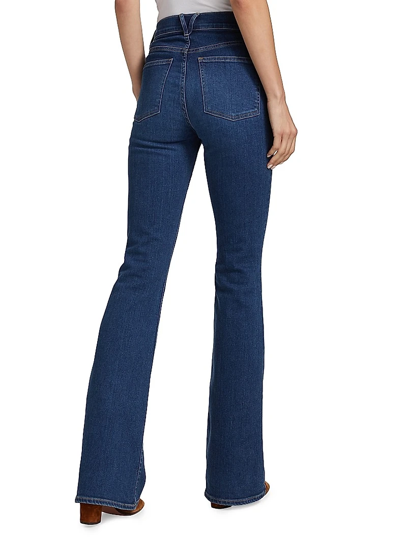 Beverly High-Rise Skinny Flared Jeans