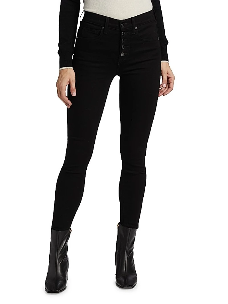 Debbie High-Rise Stretch Skinny Ankle Jeans