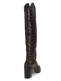 Analeah Leather High-Heel Boots