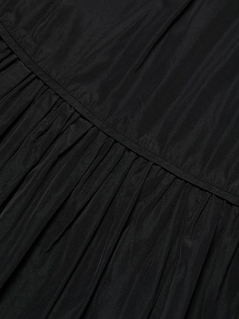 Vigore Smocked High-Neck Dress