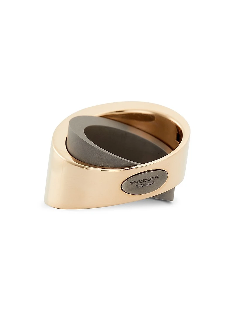 Tourbillon 18K Rose Gold & Titanium Ring
