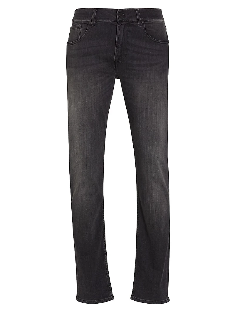 Slimmy Cotton-Blend Tapered Jeans