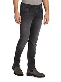 Slimmy Cotton-Blend Tapered Jeans