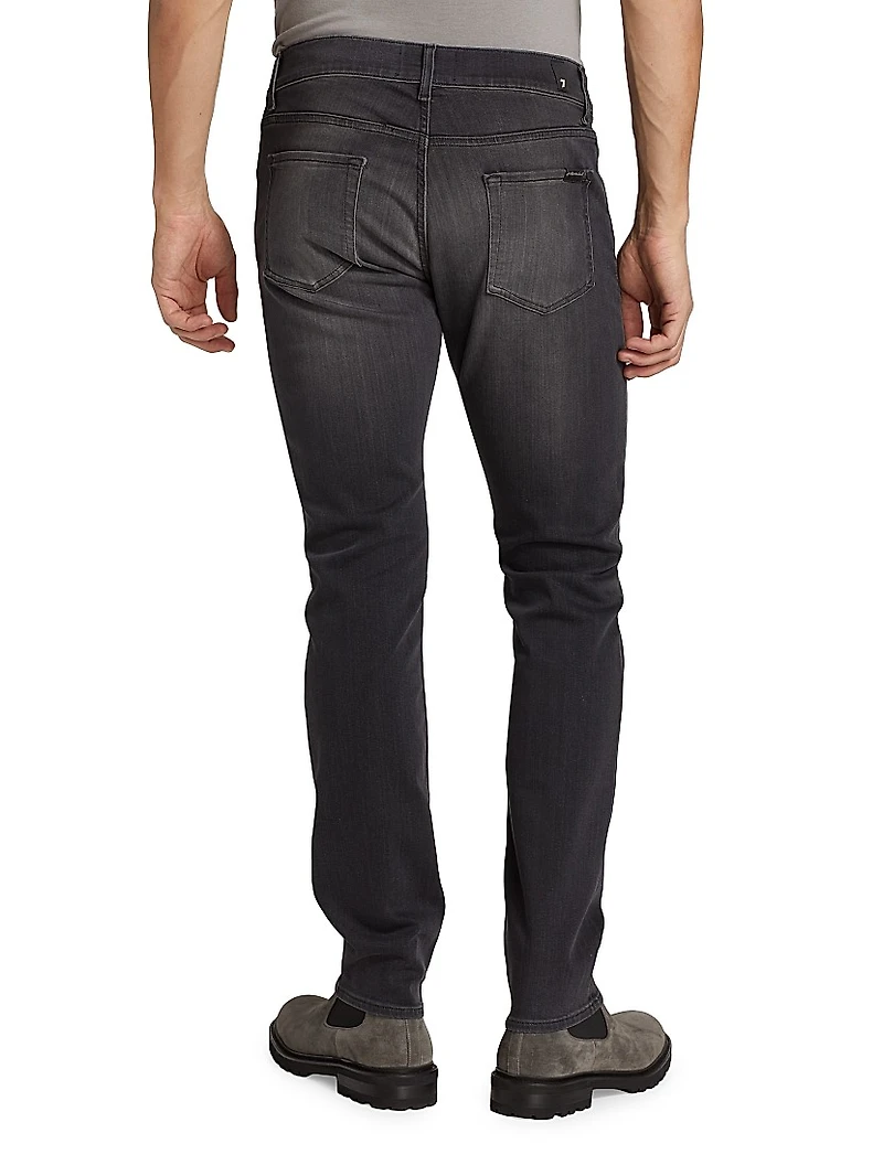 Slimmy Cotton-Blend Tapered Jeans
