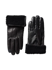 Willis Shearling-Lined Leather Gloves