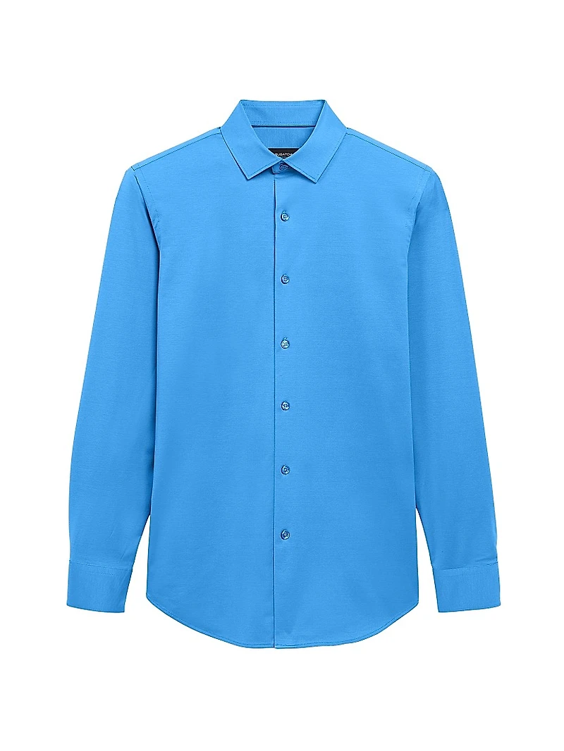 OoohCotton® Marbled Long-Sleeve Comfort Stretch Shirt