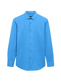 OoohCotton® Marbled Long-Sleeve Comfort Stretch Shirt