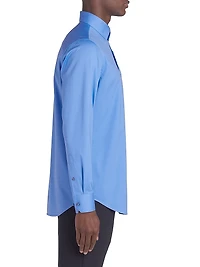 OoohCotton® Marbled Long-Sleeve Comfort Stretch Shirt