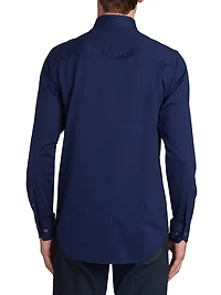 OoohCotton® Marbled Long-Sleeve Comfort Stretch Shirt