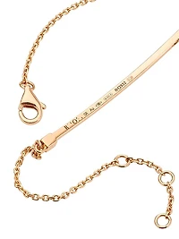 Serti Sur Vide 18K Rose Gold & Diamond Chain Bracelet