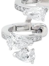 Serti Sur Vide 18K White Gold & 0.70 TCW Diamond Ear Cuff - Left Or Right