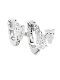 Serti Sur Vide 18K White Gold & 0.70 TCW Diamond Ear Cuff - Left Or Right