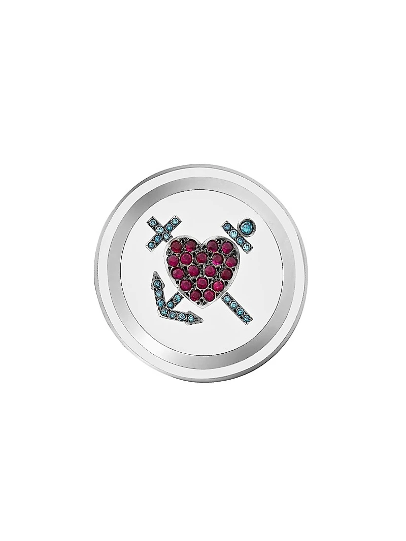 Liberty 18K White Gold, Blue Diamond & Ruby Kastellorizo Ring