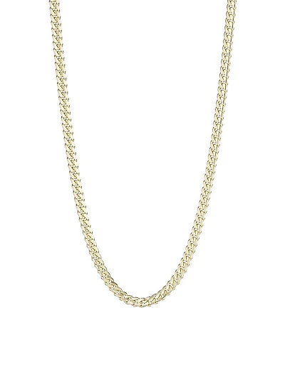 Solid 14K Gold Cuban Chain Necklace
