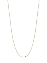 Solid 14K Gold Wheat Chain Necklace