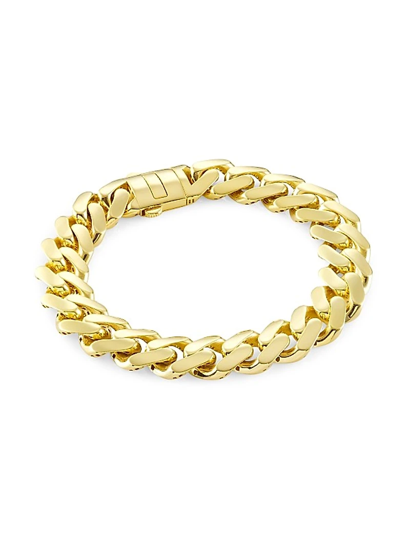 14K Gold Miami Cuban Chain Bracelet