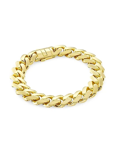 14K Gold Miami Cuban Chain Bracelet