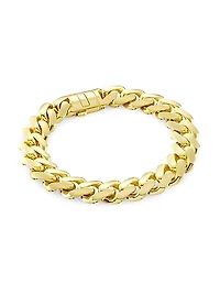 14K Gold Miami Cuban Chain Bracelet