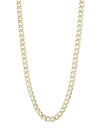 14K Gold Curb Chain Necklace