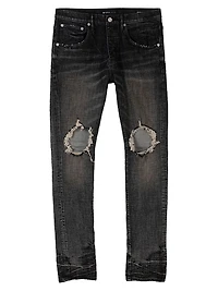 P001 Distressed Stretch Skinny Jeans