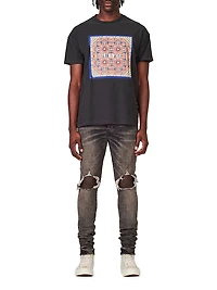 P001 Distressed Stretch Skinny Jeans