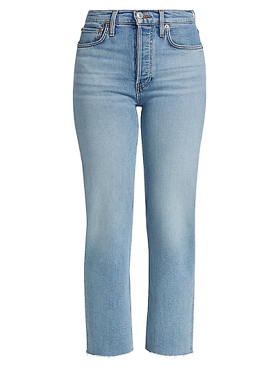 High-Rise Straight-Fit Jeans