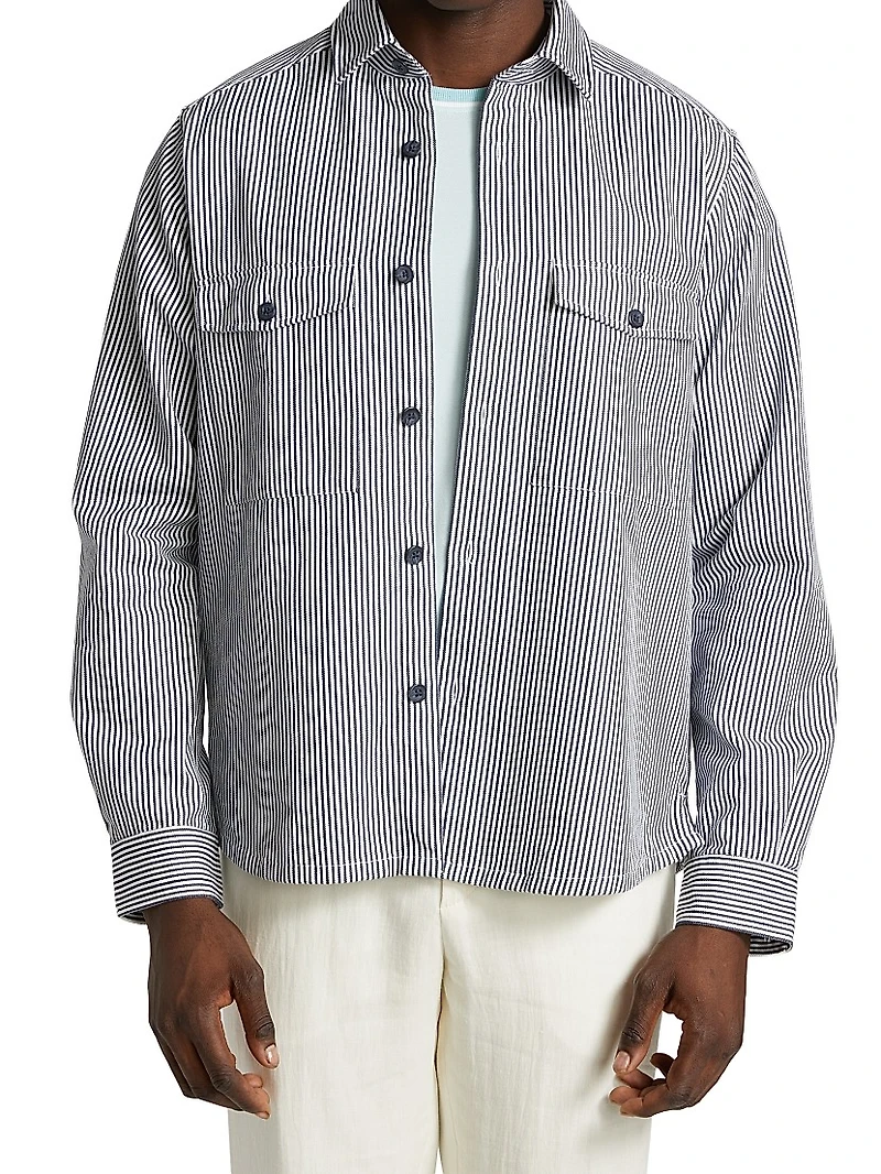COLLECTION Railroad Stripe Overshirt